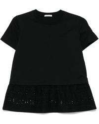 Moncler - T-Shirt Con Design A Strati - Lyst