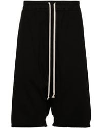 Rick Owens - Drop-crotch Cotton Shorts - Lyst