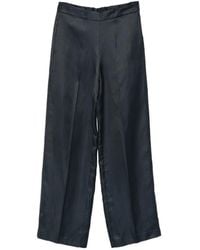Liviana Conti - Pressed-Crease Wide-Leg Trousers - Lyst