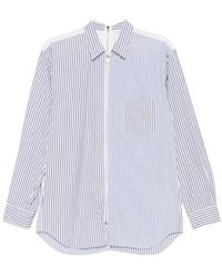 Comme des Garçons - Camisa A Rayas Con Cremallera - Lyst