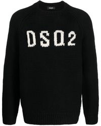 DSquared² - ロゴインターシャ セーター - Lyst