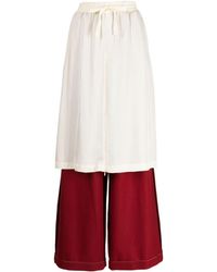 Undercover - Layered Wide-leg Trousers - Lyst