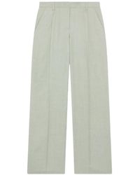 Lardini - Pleated Twill Trousers - Lyst