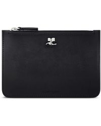 Courreges Ac レザーポーチ ブラック | Lyst