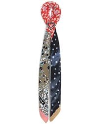 Bimba Y Lola - Heart-Ring Floral-Print Scarf - Lyst