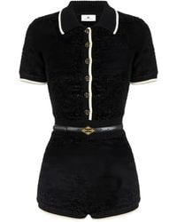 Elisabetta Franchi - Belted Jumpsuit - Lyst