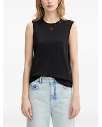 Pinko - Heart-Appliqué Tank Top - Lyst