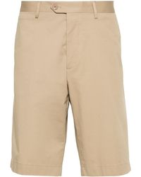 Etro - Pegaso-embroidery Pressed-crease Shorts - Lyst
