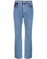 Moschino Jeans - Two-tone Straight-leg Jeans - Lyst