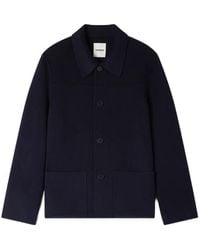 Sandro - Wool Jacket With Regular Collar - Lyst