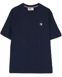 Fila - Fein geripptes Easton T-Shirt - Lyst