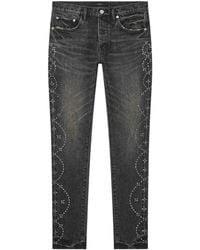 Purple Brand - Skinny Twist Hotfix Skinny Jeans - Lyst