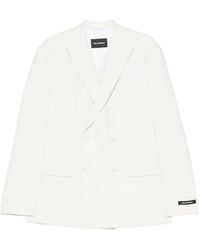 KARL LAGERFELD - Double-Breasted Peak-Lapels Blazer - Lyst