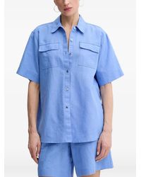 KARL LAGERFELD - Flap-Pocket Short-Sleeved Shirt - Lyst