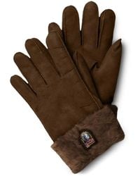 Parajumpers - Handschoenen Met Afwerking Van Bont - Lyst