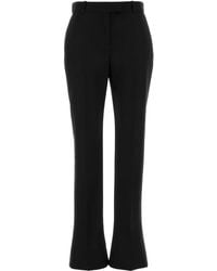 McQueen - Wool Flared Trousers - Lyst