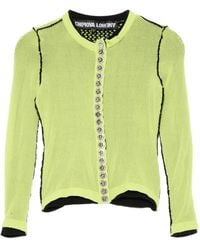 Chopova Lowena - Fishnet-Layer Cardigan - Lyst