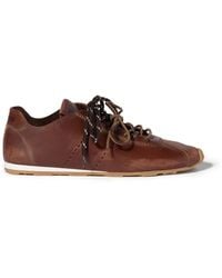 Miu Miu - Plume Leather Sneakers - Lyst