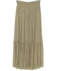Ba&sh - Metallic-Dot Ruffled Skirt - Lyst