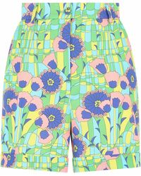 Dolce & Gabbana - High-waisted Floral-print Shorts - Lyst
