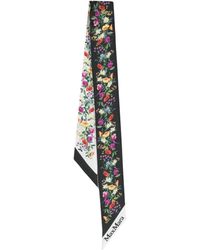 Max Mara - Floral-print Silk Scarf - Lyst