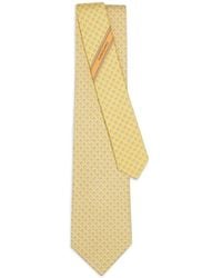 Ferragamo - Gancini Square Print Silk Tie - Lyst