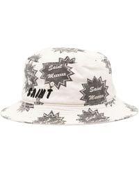 SAINT Mxxxxxx - Logo-print Cotton Bucket Hat - Lyst