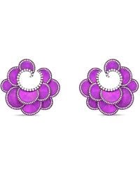 SABOO FINE JEWELS - Boucles D'Oreilles Elemento À Diamants - Lyst