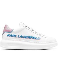 Karl Lagerfeld - Logo-print Chunky Sneakers - Lyst