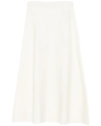 P.A.R.O.S.H. - A-Line Knit Midi Skirt - Lyst