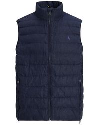 Polo Ralph Lauren - Quilted Linen Gilet - Lyst