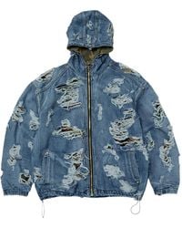 THUG CLUB - Gerafeld Jack Met Capuchon En Rits - Lyst
