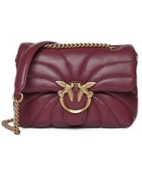 Pinko - Small Love Bag Puff Chevron-Quilted Crossbody Bag - Lyst