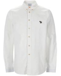 Paul Smith - Button-Down Overhemd Met Zebrapatch - Lyst