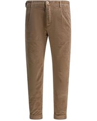 Jacob Cohen - Corduroy Pleated Trousers - Lyst