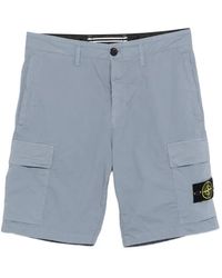 Stone Island - Logo-Patch Cargo Shorts - Lyst