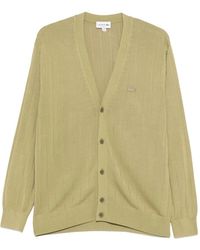 Lacoste - Button-Down Cardigan - Lyst