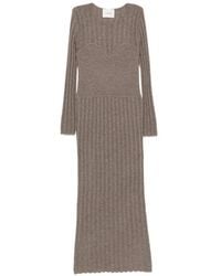 Lisa Yang - Ribbed-Knit Long-Sleeve Maxi Dress - Lyst