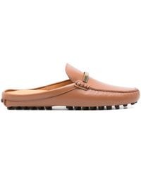 Tod's - Leather Gommino Slippers Shoes - Lyst