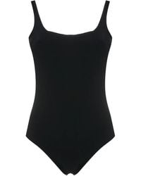 Amir Slama - Square Neck Lace-Fastening One Piece - Lyst