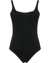 Amir Slama - Square Neck Lace-Fastening One Piece - Lyst