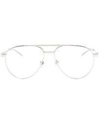 Gucci - Pilot-Frame Glasses - Lyst