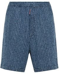 DSquared² - Textured Denim Shorts - Lyst