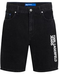 Karl Lagerfeld - Bermuda Con Logo - Lyst