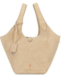 Polo Ralph Lauren - Polo Play Suede Tote Bag - Lyst