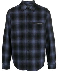 Amiri - Logo-Patch Check-Print Shirt - Lyst