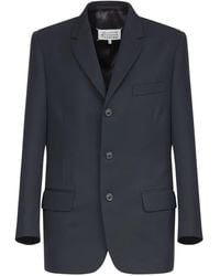 Maison Margiela - Single-Breasted Wool Blazer - Lyst
