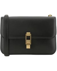 Saint Laurent - Carré Leather Shoulder Bag - Lyst
