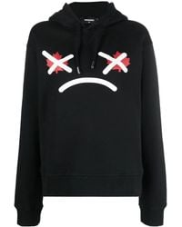 DSquared² - Graphic-Print Cotton Hoodie - Lyst