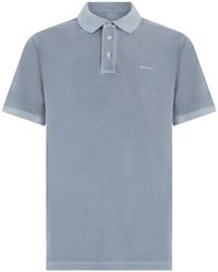GANT - Sunfaded Cotton Polo Shirt - Lyst